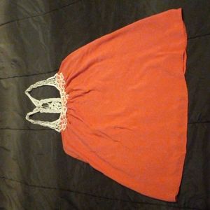 Nice summer shirt med..pink and cream color